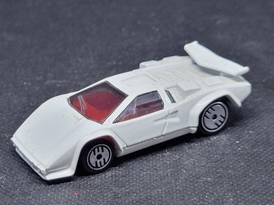 Hot Wheels Fleet White Lamborghini Countach Loose Diecast 1:64 1987