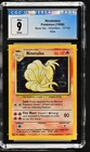 Ninetales 12/102 - 1999 Base Set - ERROR Square Cut Pokemon Base Set CGC 9