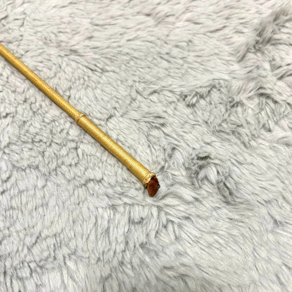 Hermes Paris Horse Crop Leather Wood Riding Short Whip 65cm Clavache France - Image 4 of 4