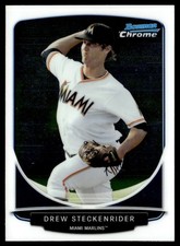 2013 Bowman Chrome Prospects Drew Steckenrider Miami Marlins #BCP183