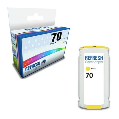Refresh Patronen Ersatz Gelb 70 Tinte Kompatibel mit HP Druckern