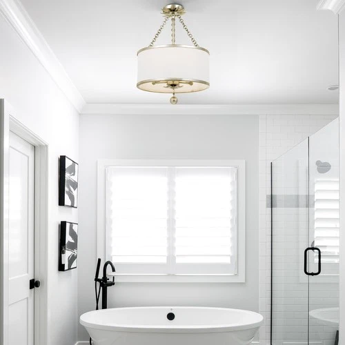 Crystorama Lighting Group 513_CEILING Broche 3 Light 14"W - Gold - Picture 2 of 8