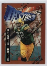 1996 Topps Finest Refractor Reggie White #205 HOF tg5