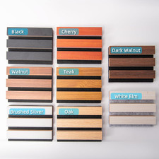 3D Textured Soundproof Wood Slat Wall Panel, 6 x 4.7 in, Sample Pack