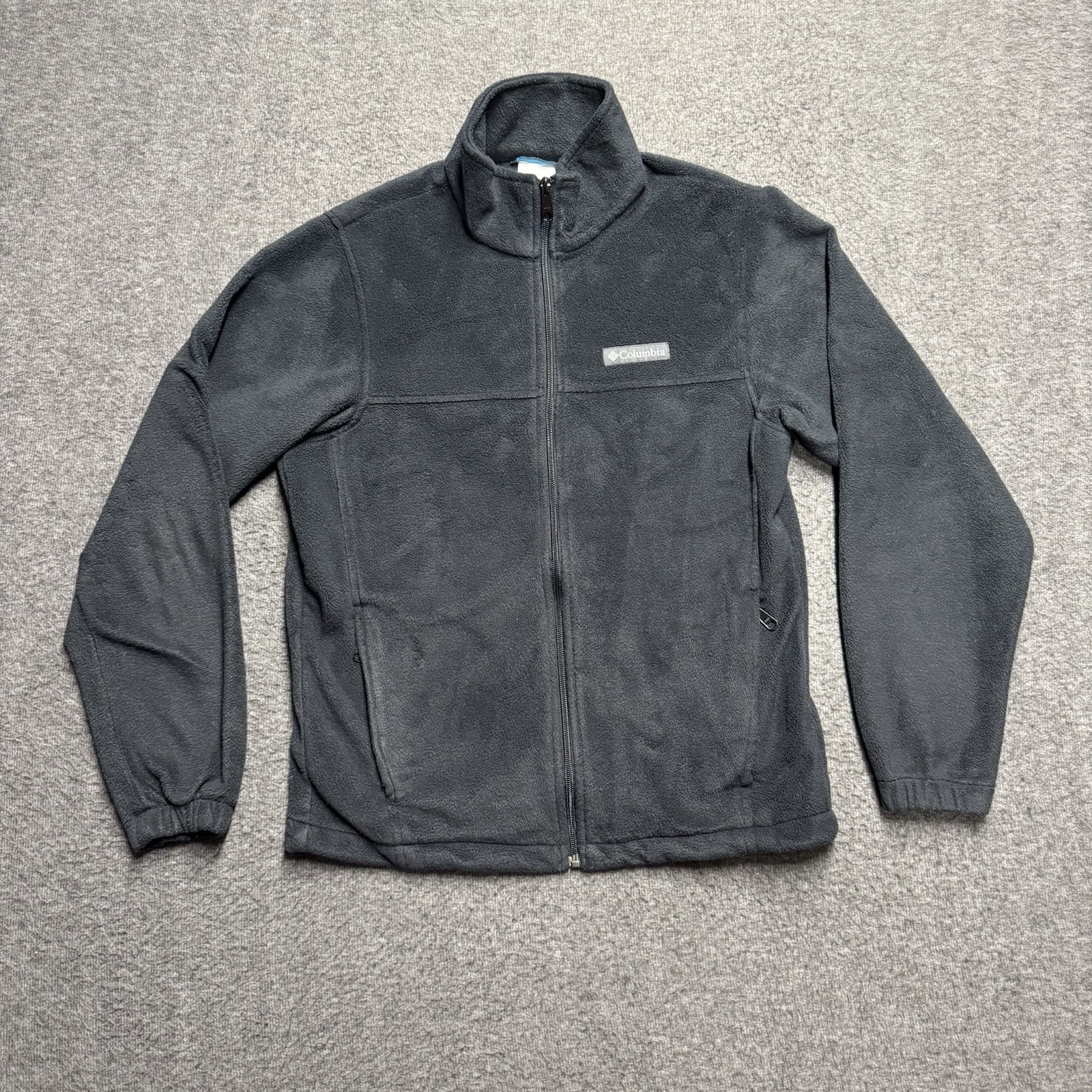 Columbia Full Zip Basic Jacket Men's Small Black … - image 1