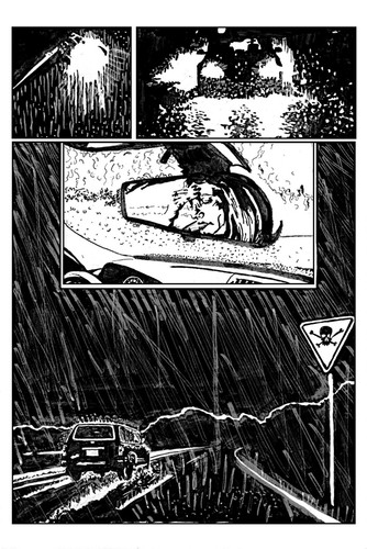 Scattershot Projectile original comic art Page 18