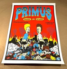 🔥 Primus Poster Louisville 2025 Lard Humungus Signed AP Beavis & Butthead 🍑