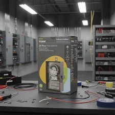 Tork 1104B-O 24 Hour Time Switch 208-277V DPST Indoor/outdoor - Brand New open