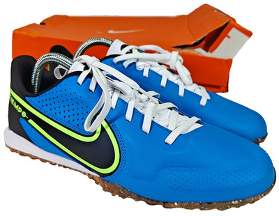 Nike Tiempo Legend 9 Academy TF Herren Fußballschuhe Blau Gelb UK7 EU41 US8