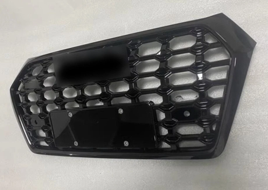 Grelha de malha para Audi Q5 SQ5 RSQ5 preta 2018 2019-2020 grade de para-choque dianteiro - Imagem 4 de 4