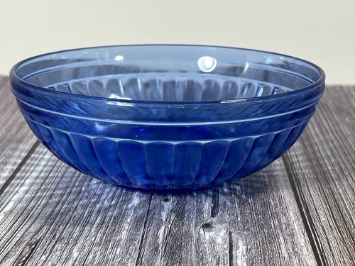 Hazel Atlas Cobalt Blue 5.5” Cereal Bowl Aurora Depression Glass, 1930's