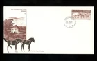 Postal History Sweden #1214 FDC Fleetwood Gotland Ponies Horses 1977 Stockholm