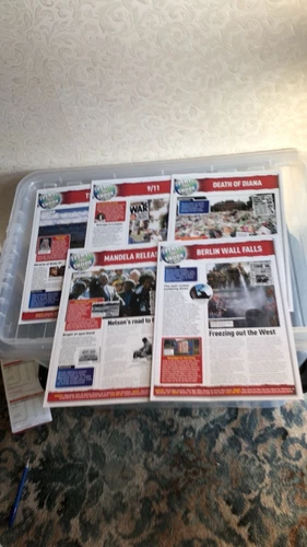 20 A4 Repro Cards - The Mirror Events That Shook The World