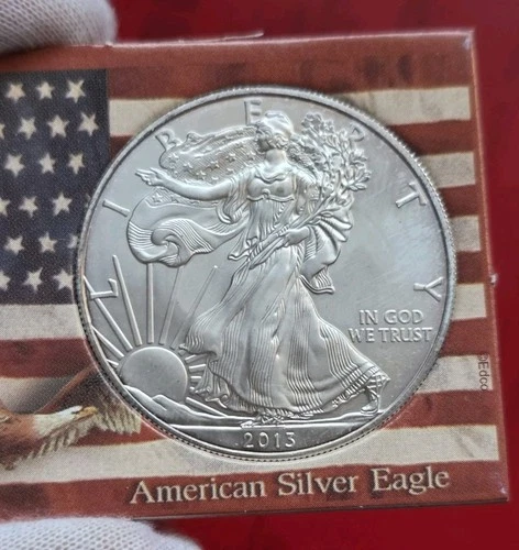2013 S$1 American 1oz .999 Fine Pure Silver Eagle Coin - Brilliant Uncirculated