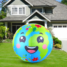 6Ft Happy Earth Day Inflatable Outdoor Decoration Blue Green Earth Party Supplie