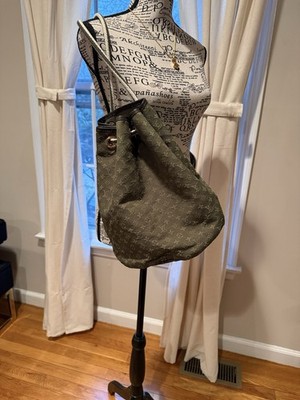 Louis VuittonLouis Vuitton Khaki Mini Lin Green Monogram Betsy Backpack.