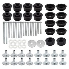 Black Super Duty Body Mount Bushing Kit for 2008-2016 Ford F250 F350 2WD 4WD ...