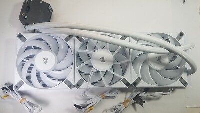 Corsair iCUE H150i 360mm Liquid CPU Cooler With 3 Fans CW-9060077-WW White *READ