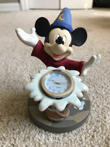 Mickey Mouse Fantasia Desk Clock Ebay