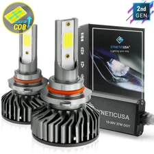 Syneticusa HB3 9005 LED Headlight Kit 6000K White Light Bulbs Hi Low Beam