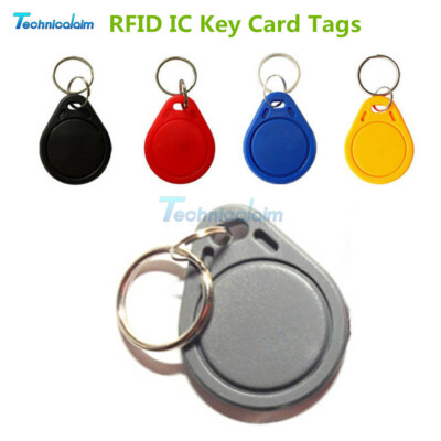 100PCS RFID IC Key Card Tags Keyfobs Token NFC TAG Keychain 125KHZ For Arduino