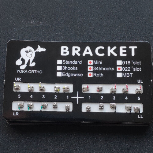 Bracket Roth 022 Slot 3-4-5 20 Confezioni Staffe Ortodontiche AZDENT Standard Roth - Slot 0.022", Ganci 3-4-5, In Metallo Set Staffette Ortodontiche Azdent - Foto 4