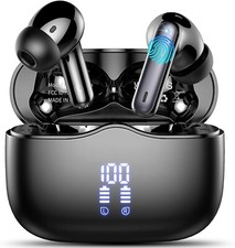 Wireless Earbud, Bluetooth 5.3 Headphones HIFI Immersive Sound with 4 HD Microph