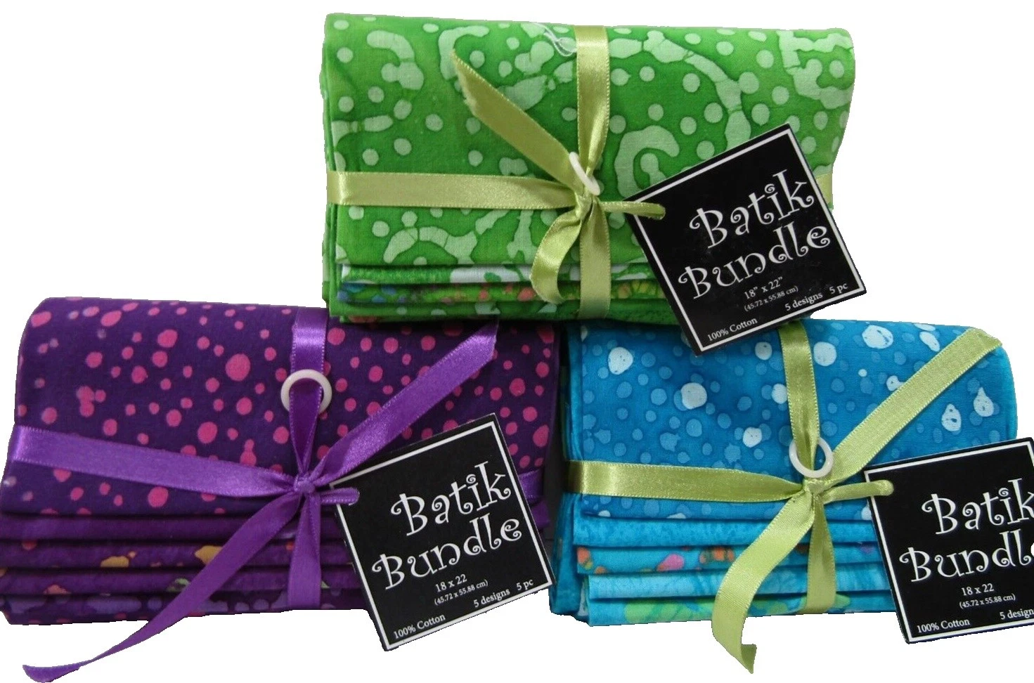 Fat Quarters, Bundles Batik Craft Fabric Lots