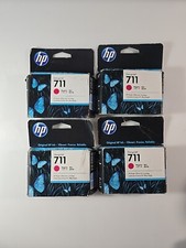 Lot Of 4 HP 711 29-ml Magenta DesignJet Ink Cartridge, CZ131A Exp 2024