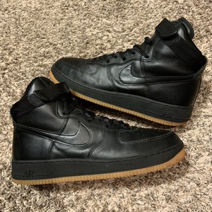 air force 1 black gum high