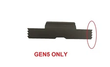 Extended Slide Lock Release Lever Black For ALL Glock GEN5 except 43X