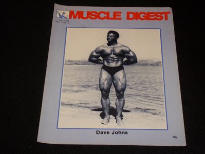 1976 OCTOBER MUSCLE DIGEST MAGAZINE - DAVE JOHNS FRONT COVER - L 6986