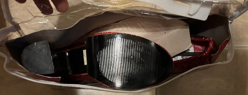 Rubie's Wizard of Oz Dorothy Costume Ruby Slippers High Heel Shoes NEW 5-6 Small - Image 4 of 4