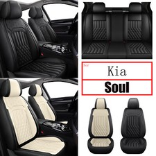 Car 25seat Covers Protector Pad Fuax Leather For Kia Soul 2010-2024 Blackbeige Car 25seat Covers Protector Pad Fuax Leather For Kia Soul 2010-2024 Blackbeige