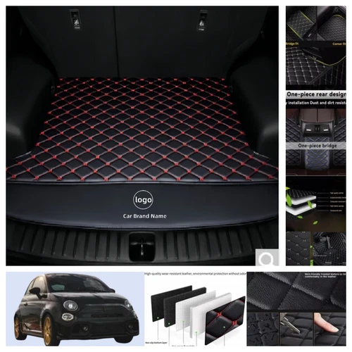 Alfombrillas coche Fiat 500 2008-2019 impermeables para todo tipo de clima alfombras personalizadas carga - Imagen 44 de 44