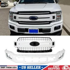 For 2018-20 Ford F150 F-150 XLT Front Bumper Grille Lower Face Bar Oxford White