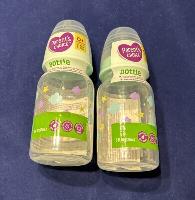 Pk Parent's Choice Slow Flow 5oz Bottles for Newborns 0-6 Months New  Sealed