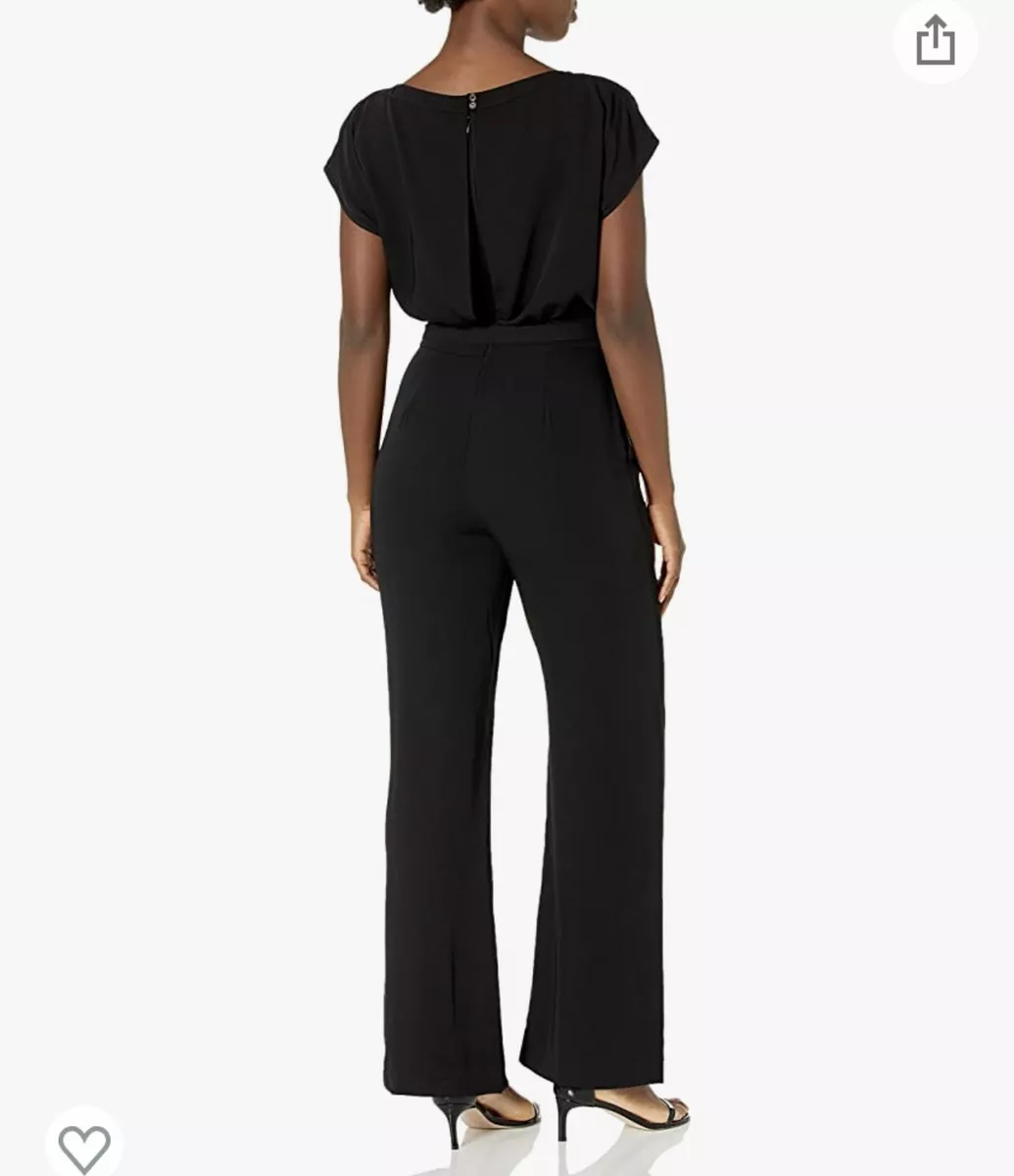 Eliza j cap sleeve wide best sale leg jumpsuit