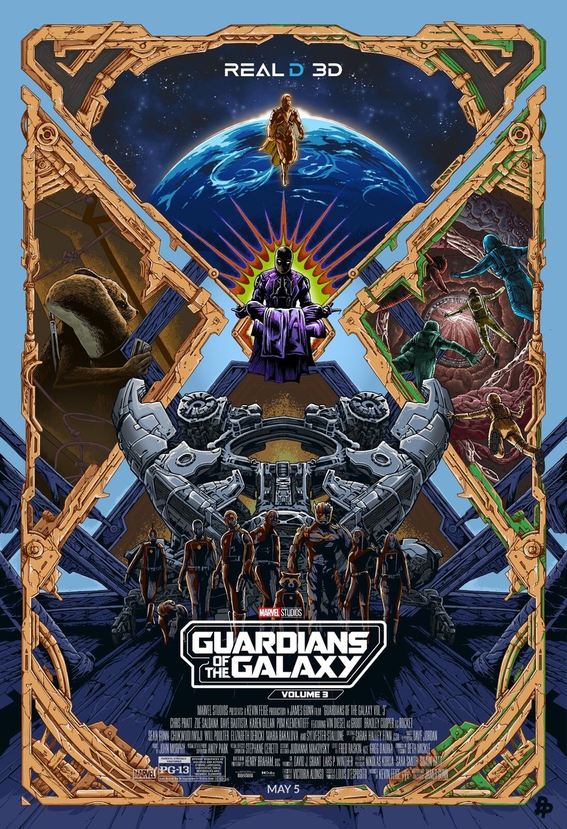 Guardians of the Galaxy ホログラムポスター Guardians Of The Galaxy volume 3 movie poster (e) - 11