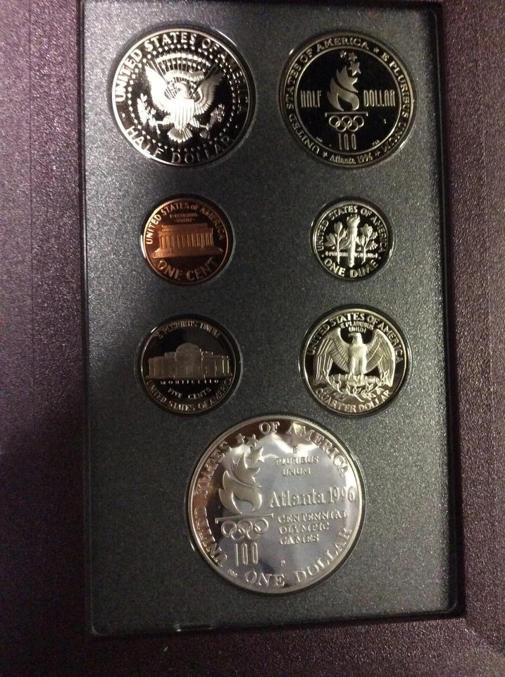 1996-S Prestige Proof Set of U.S. Coins in Mint Issued Display Wallet with COA - Image 4 of 4