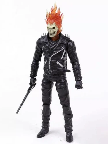 Marvel Ghost Rider Johnny Blaze PVC Actionfigur Sammlermodell Neu in Box - Bild 6 von 6
