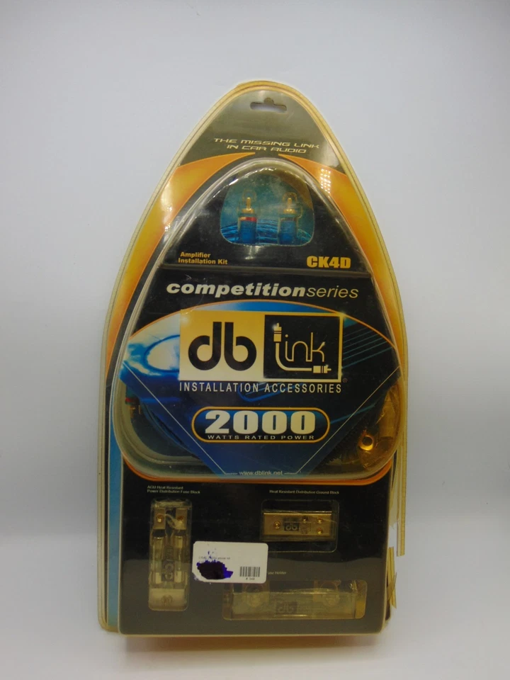 Db Link 4-gauge Competition Series Amplifier 2000 Watts Installation Kit CK4D - Image 2 of 4