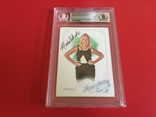 Michelle Beagle ESPN 2015 Topps Allen & Ginter Signed Auto Beckett BAS Slabbed
