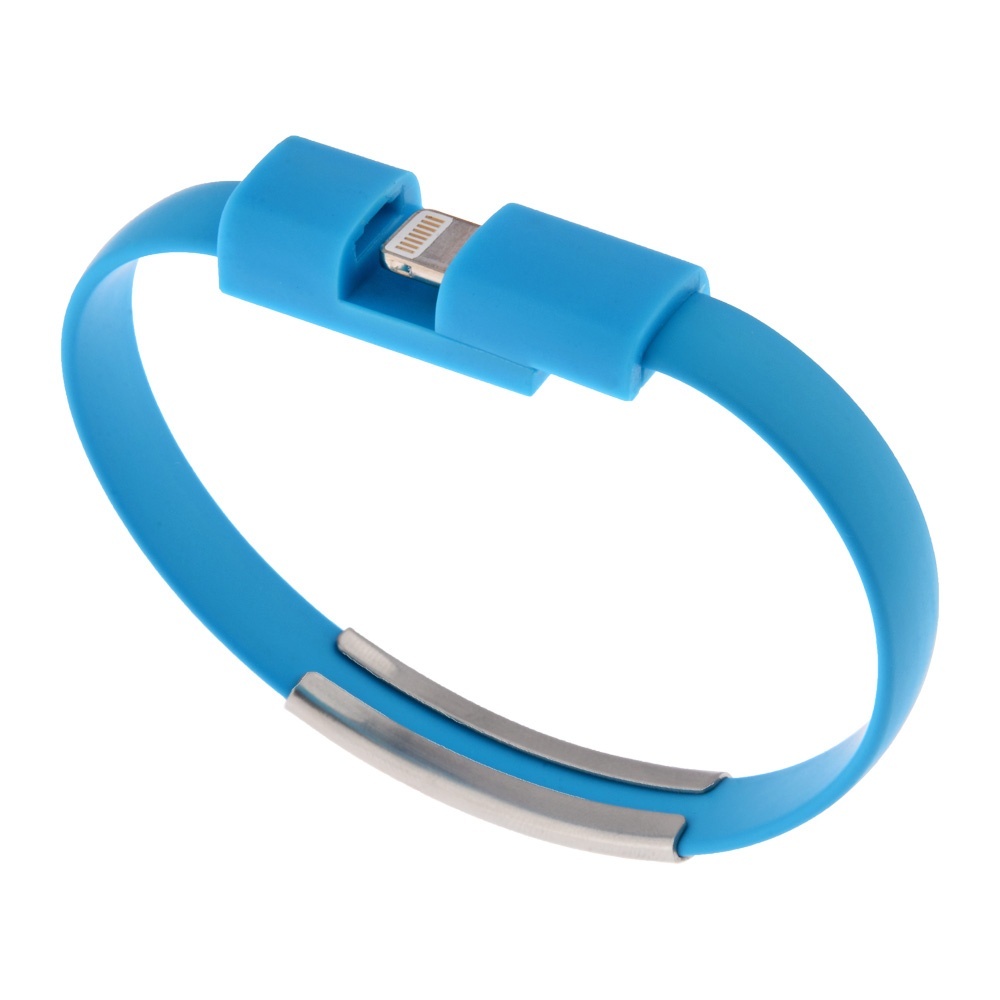 iPhone 6S 7 8 Plus 5 5S X SE Short USB Charging Bracelet Cable-image