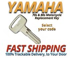 Yamaha Motorcycle Keys DT360 DT400 XT500 SR500 TW200 Key Cut to Code 4251-4300
