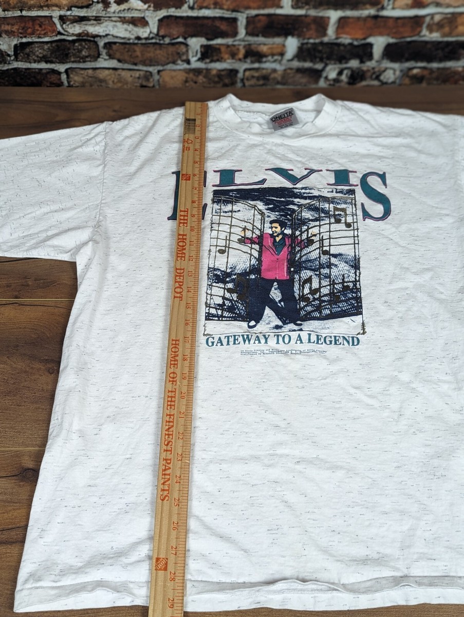 Vintage 80s Elvis Presley Gateway to a Legend T-Shirt XL Single