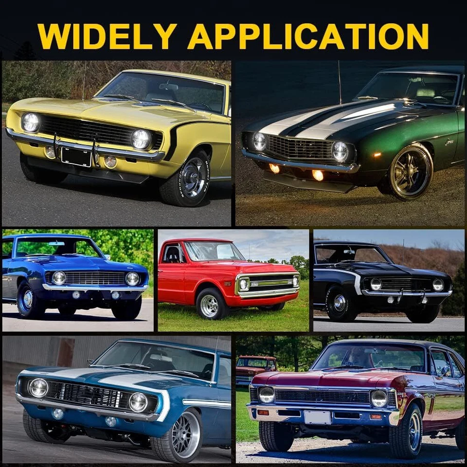 Faros LED 4 piezas 5,75" H5001 H5006 alto+bajo+halo DRL para Buick Electra Wildcat Foto 4 de 4