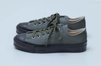 DOEK SHOE INDUSTRIES BASKET - KHAKI GABA Canvas Sneaker Kork Innensohle