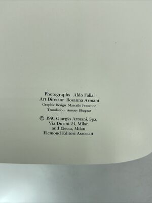 GIORGIO ARMANI Storia d' Amore 1991 Catalog from JPN