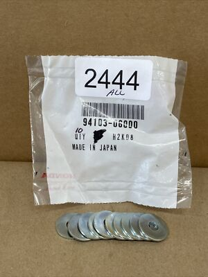 #ad 10 OEM NOS Genuine HONDA Washer Plain 6MM 94103 06000 $15.95